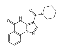 3-(piperidin-1-carbonyl)pyrazolo[1,5-a]quinazolin-5(4H)-one Structure