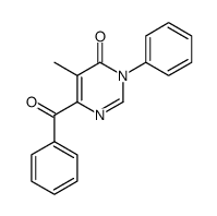 6-Benzoyl-5-methyl-3-phenyl-4(3H)-pyrimidinon结构式