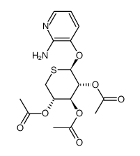 2-amino-3-pyridinyl 2,3,4-tri-O-acetyl-5-thio-β-D-xylopyranoside Structure