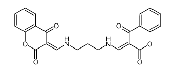N,N'-Bis-<(2,4-dioxochroman-3-yliden)-methylen>-1,3-diaminopropan结构式