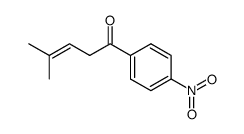 1-(p-nitrophenyl)-4-methyl-3-penten-1-one结构式
