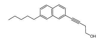 4-(7-pentyl-2-naphthalenyl)-3-butyn-1-ol Structure