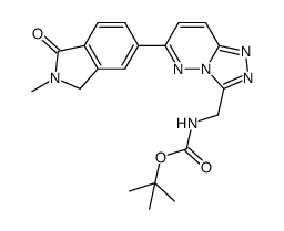 tert-butyl (6-(2-methyl-1-oxoisoindolin-5-yl)-[1,2,4]triazolo[4,3-b]pyridazin-3-yl)methylcarbamate Structure