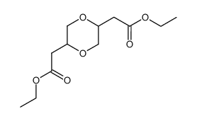 2,5-bis-ethoxycarbonylmethyl-[1,4]dioxane结构式