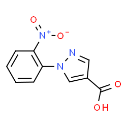 1-(2-Nitrophenyl)-1H-pyrazole-4-carboxylic acid结构式