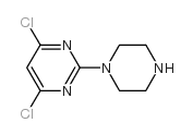 2-(PIPERAZIN-1-YL)-4,6-DICHLOROPYRIMIDINE Structure