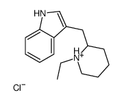 3-[(1-ethylpiperidin-1-ium-2-yl)methyl]-1H-indole,chloride结构式