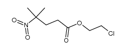 2-chloroethyl 4-methyl-4-nitropentanoate结构式