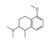 1-methyl-5-methoxy-2-(dimethylamino)tetralin结构式