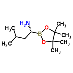 (R)-3-methyl-1-(4,4,5,5-tetramethyl-1,3,2-dioxaborolan-2-yl)butan-1-amine结构式
