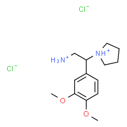 2-(3,4-DIMETHOXY-PHENYL)-2-PYRROLIDIN-1-YL-ETHYLAMINE DIHYDROCHLORIDE结构式