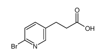 3-(6-bromopyridin-3-yl)propanoic acid structure