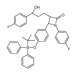 Ezetimibe Phenoxy tert-Butyldiphenylsilyl Ether结构式