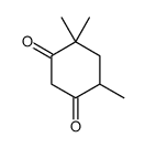 4,4,6-trimethylcyclohexane-1,3-dione结构式