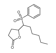 5-(1-(phenylsulfonyl)hexyl)dihydrofuran-2(3H)-one Structure