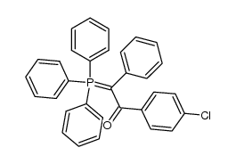 (α-4-chlorobenzoyl-α-phenylmethylene)triphenylphosphorane Structure