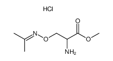 O-isopropylidenamino-serine methyl ester, hydrochloride Structure