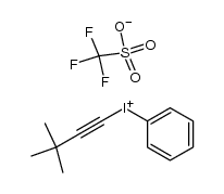3,3-dimethyl-1-butynyl(phenyl)iodonium triflate结构式