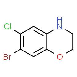 7-Bromo-6-chloro-3,4-dihydro-2H-benzo[b][1,4]oxazine Structure