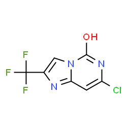 7-CHLORO-2-TRIFLUOROMETHYL-IMIDAZO[1,2-C]PYRIMIDIN-5-OL Structure