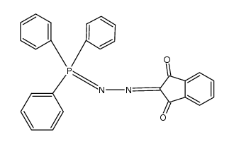 [1,3-Dioxo-2-indanyliden-hydrazono]-triphenylphosphoran结构式