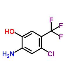 2-Amino-4-chloro-5-(trifluoromethyl)phenol结构式