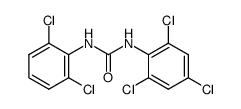 N-(2,6-dichloro-phenyl)-N'-(2,4,6-trichloro-phenyl)-urea结构式
