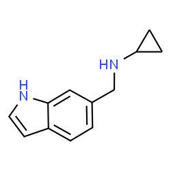 cyclopropyl(1H-indol-6-ylmethyl)amine Structure