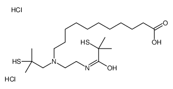 N-(11-undecanoic acid)-N,N'-bis(2-methyl-2-mercaptopropyl)ethylenediamine结构式