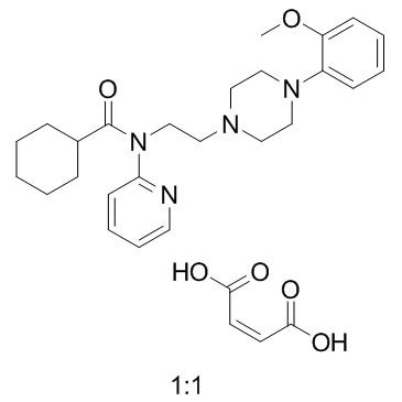 WAY-100635马来酸盐结构式