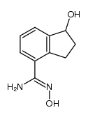 N',1-dihydroxy-2,3-dihydro-1H-indene-4-carboximidamide结构式