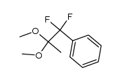 1,1-difluoro-1-phenyl-2,2-dimethoxypropane Structure