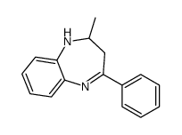 2-methyl-4-phenyl-2,3-dihydro-1H-1,5-benzodiazepine结构式