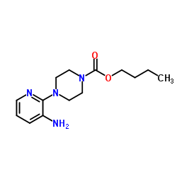 3-氨基-2-[4-叔丁氧基羰基(哌嗪基)]吡啶结构式