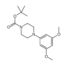 1-(3,5-二甲氧苯基)-4-Boc-哌嗪结构式