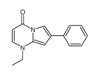 1,4-dihydro-1-ethyl-7-phenylpyrrol(1,2-a)-pyrimidine-4-one Structure