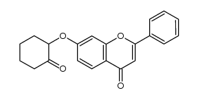 7-(2-Oxocyclohexyloxy)-2-phenyl-4H-1-benzopyran-4-one Structure