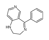 5-phenyl-2,3-dihydro-1H-pyrido[4,3-e][1,4]diazepine结构式