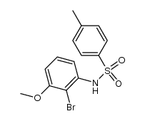 2-bromo-3-methoxy-N-tosylaniline结构式