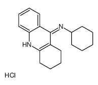 N-cyclohexyl-1,2,3,4-tetrahydroacridin-9-amine,hydrochloride Structure