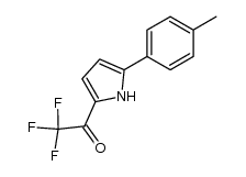 2,2,2-trifluoro-1-(5-(p-tolyl)-1H-pyrrol-2-yl)ethanone Structure