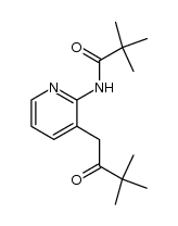 2,2-dimethyl-N-[3-(3,3-dimethyl-2-oxobutyl)-2-pyridinyl]propanamide Structure