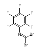 1,1-dibromo-N-(2,3,4,5,6-pentafluorophenyl)methanimine结构式