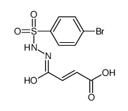 (Z)-4-[2-(4-bromophenyl)sulfonylhydrazinyl]-4-oxobut-2-enoic acid结构式