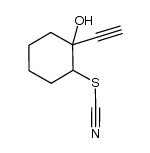 1-ethynyl-2-thiocyanatocyclohexanol Structure