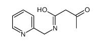 3-oxo-N-(pyridin-2-ylmethyl)butanamide结构式