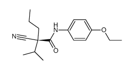 (S)-2-Cyano-2-isopropyl-pentanoic acid (4-ethoxy-phenyl)-amide结构式