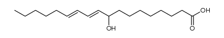 (9R,S,10E,12E)-9-hydroxy-10,12-octadecadienoic acid结构式