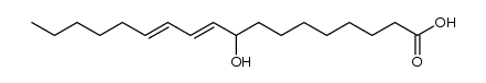 (9R,S,10E,12E)-9-hydroxy-10,12-octadecadienoic acid structure