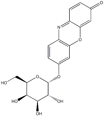 7-(alpha-D-Galactopyranosyloxy)-3H-phenoxazin-3-one Structure